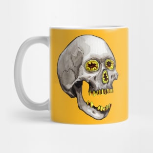 Citrine Geode Crystal Skull Mug